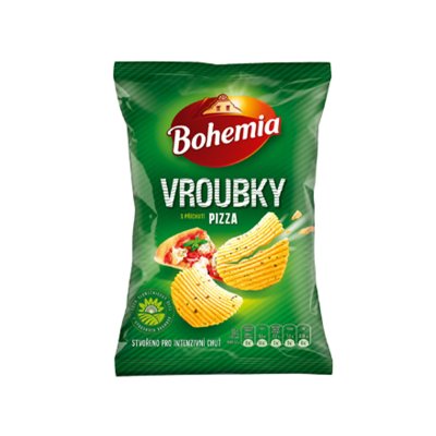 Bohemia Chips Vroubky s příchutí pizza 65 g